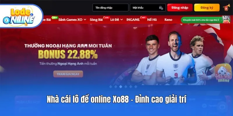 Nhà cái lô đề online Xo88 - Đỉnh cao giải trí
