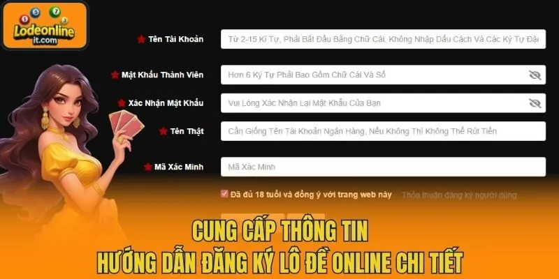 Cung cấp thông tin - Hướng dẫn đăng ký lô đề online chi tiết
